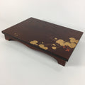 Japanese Flower Vase Stand Wooden Bonsai Table Vtg Kadai Board Ikebana WT311