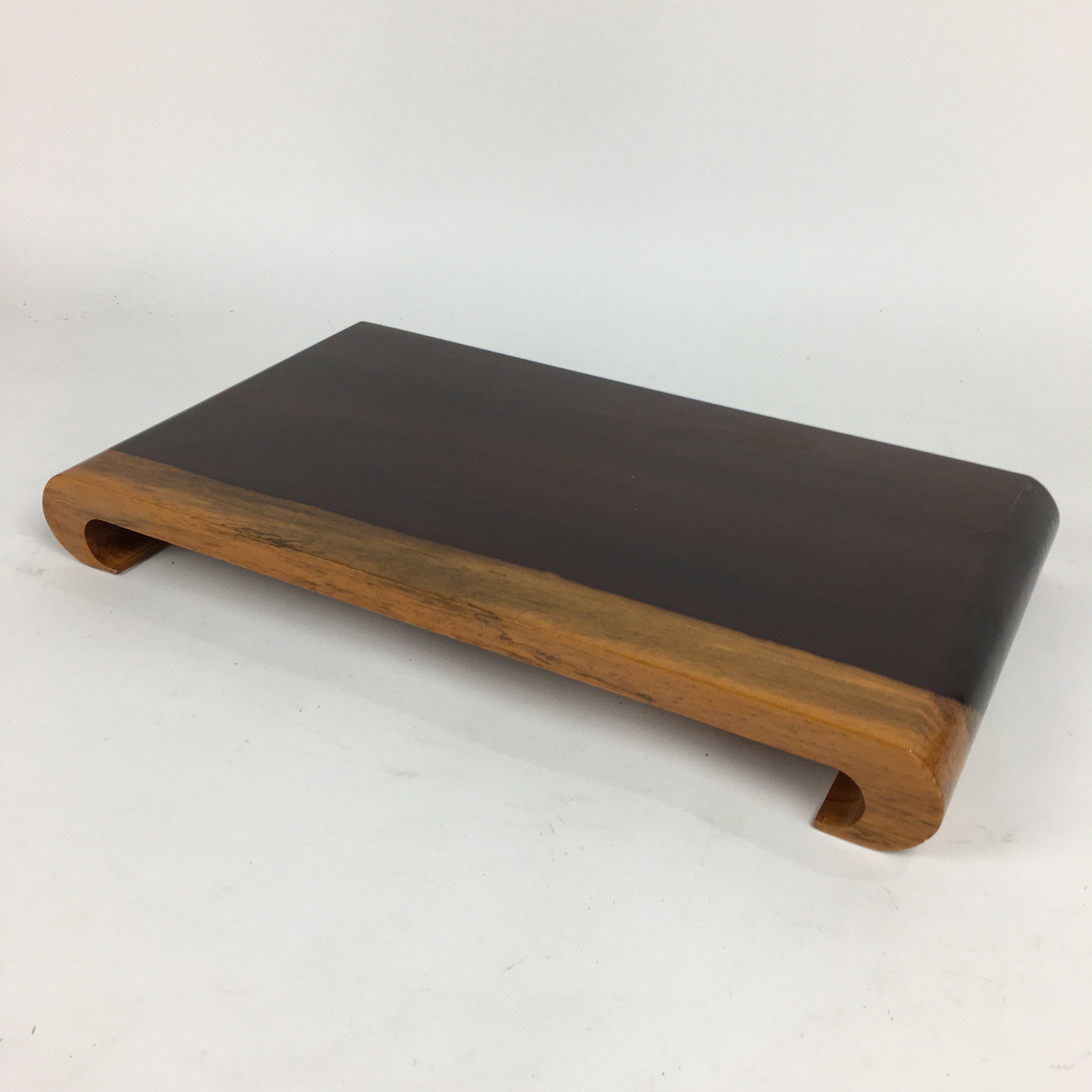 Japanese Flower Vase Stand Wooden Bonsai Table Vtg Kadai Board Ikebana WT336