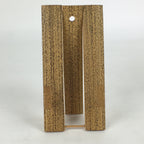 Japanese Folding Fan Stand Set Vtg Sensu Bamboo Frame Paper Iris 4D636