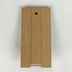 Japanese Folding Fan Stand Set Vtg Sensu Bamboo Frame Paper Iris 4D636