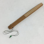 Japanese Folding Fan Vtg Sensu Bamboo Frame Paper Golden Glitter 4D600