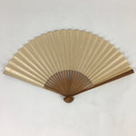 Japanese Folding Fan Vtg Sensu Bamboo Frame Paper Kanji Banzai 4D586