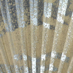 Japanese Folding Fan Vtg Sensu Bamboo Frame Paper Silver Glitter 4D598