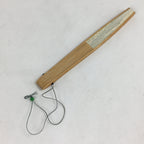Japanese Folding Fan Vtg Sensu Bamboo Frame White Paper Cricket 4D596