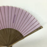 Japanese Folding Fan Vtg Sensu Fabric Bamboo Frame COMME CA DU MODE 4D513