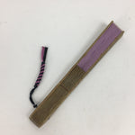 Japanese Folding Fan Vtg Sensu Fabric Bamboo Frame COMME CA DU MODE 4D513