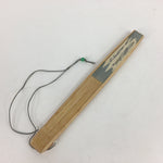 Japanese Folding Fan Vtg Sensu Japanese Paper Washi Bamboo Frame Gray 4D514