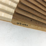 Japanese Folding Fan Vtg Sensu Paper Bamboo Frame Gradation Color 4D525