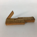 Japanese Folding Fan Vtg Sensu Paper Bamboo Frame Hand Drawn Picture 4D4502