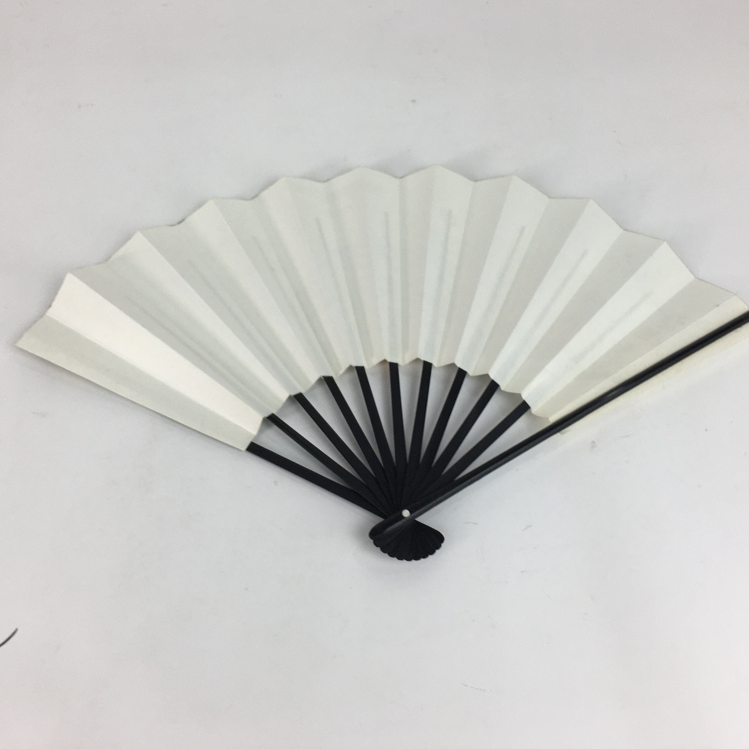 Japanese Folding Fan Vtg Sensu Paper Bamboo Frame Ise-Jingu Shrine Festival 4D50