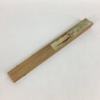 Japanese Folding Fan Vtg Sensu Paper Bamboo Frame Journey to the West 4D511