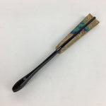 Japanese Folding Fan Vtg Sensu Paper Bamboo Frame Pine Bamboo Plum Tree 4D504