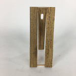 Japanese Folding Fan Vtg Sensu Paper Bamboo Frame Pink Gray Kanji 4D484