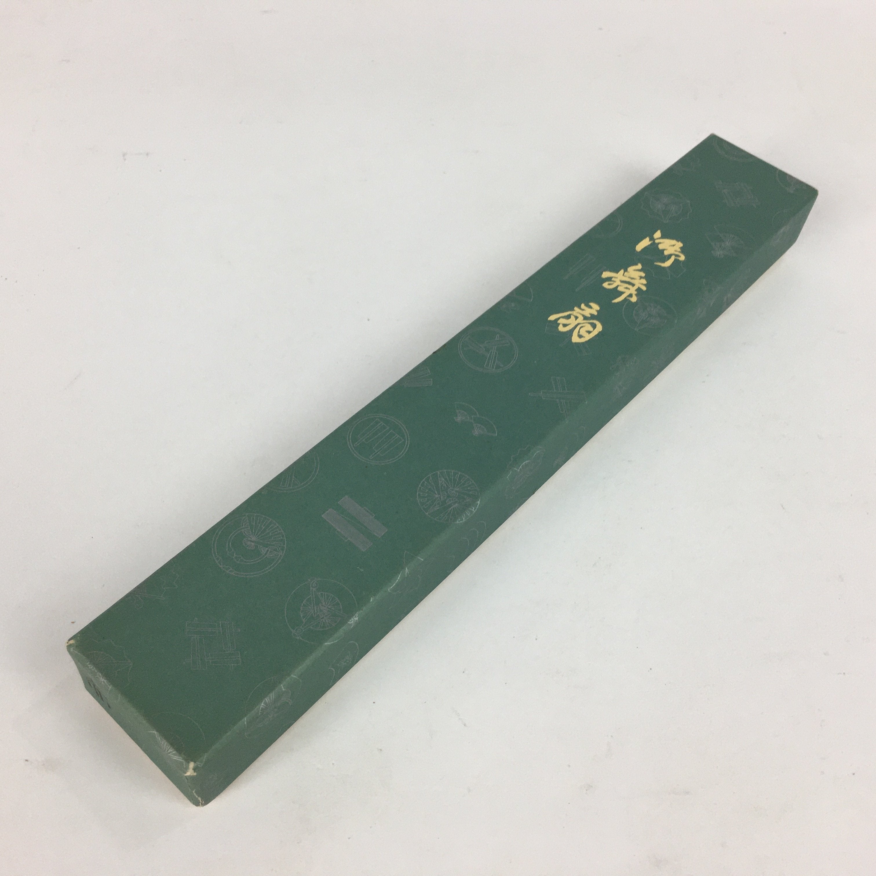 Japanese Folding Fan Vtg Sensu Paper Bamboo Frame Red Thunderstorm 4D506