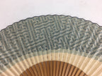 Japanese Folding Fan Vtg Sensu Vtg Japanese Paper Washi Bamboo Frame 4D550