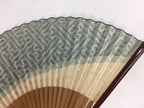 Japanese Folding Fan Vtg Sensu Vtg Japanese Paper Washi Bamboo Frame 4D550