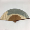 Japanese Folding Fan Vtg Sensu Vtg Japanese Paper Washi Bamboo Frame 4D550