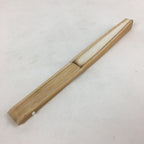Japanese Folding Fan Vtg Sensu Vtg White Plain Paper Bamboo Frame 4D549