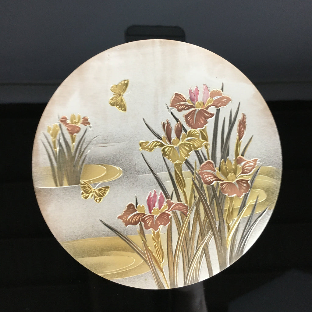 Japanese Folding Screen Byobu Panel Vtg Boy's Day Decoration Swan FL65