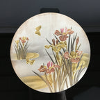 Japanese Folding Screen Byobu Panel Vtg Boy's Day Decoration Swan FL65