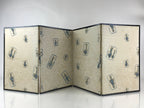 Japanese Folding Screen Byobu Panel Vtg Hina Doll Furniture Gold ID474