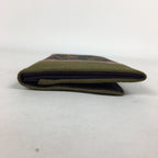 Japanese Folk Craft Fabric Long Wallet Vtg Coin Purse Zipper Pink Flower KB35