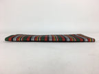 Japanese Folk Craft Fabric Long Wallet Vtg Tumugi Textile Vertical Stripes KB45