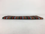 Japanese Folk Craft Fabric Long Wallet Vtg Tumugi Textile Vertical Stripes KB45
