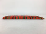 Japanese Folk Craft Fabric Long Wallet Vtg Tumugi Textile Vertical Stripes KB47