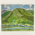 Japanese Forest Mountain Oil Painting Landscape Original Yoshihiro Hagino FL158