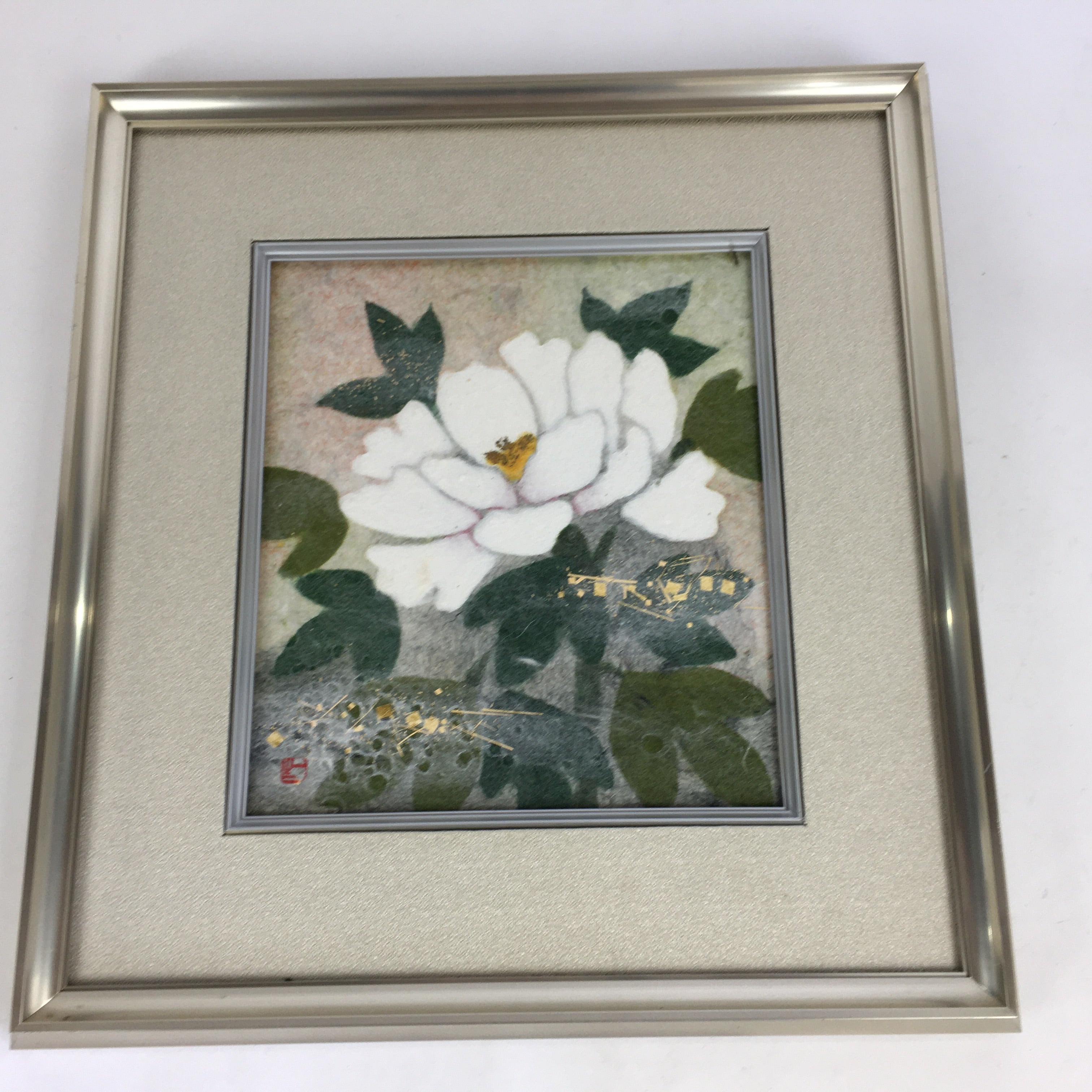 Japanese Framed Japanese Paper Chigiri-e Vtg Issei Yamauchi FL52