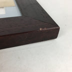 Japanese Framed Kakejiku Paper Vtg Calligraphy Kanji Black Ink Silk FL54