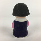 Japanese Girl Praying Clay Doll Vtg Pottery Statue Ceramic Okimono BD789