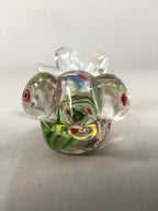 Japanese Glass Display Vtg Goldfish Pop-eyed Red Greed Blue Fish JK169