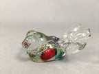 Japanese Glass Display Vtg Goldfish Pop-eyed Red Greed Blue Fish JK169