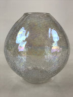 Japanese Glass Flower Vase Kabin Vtg Flower Arrangement Ikebana Kado PX655