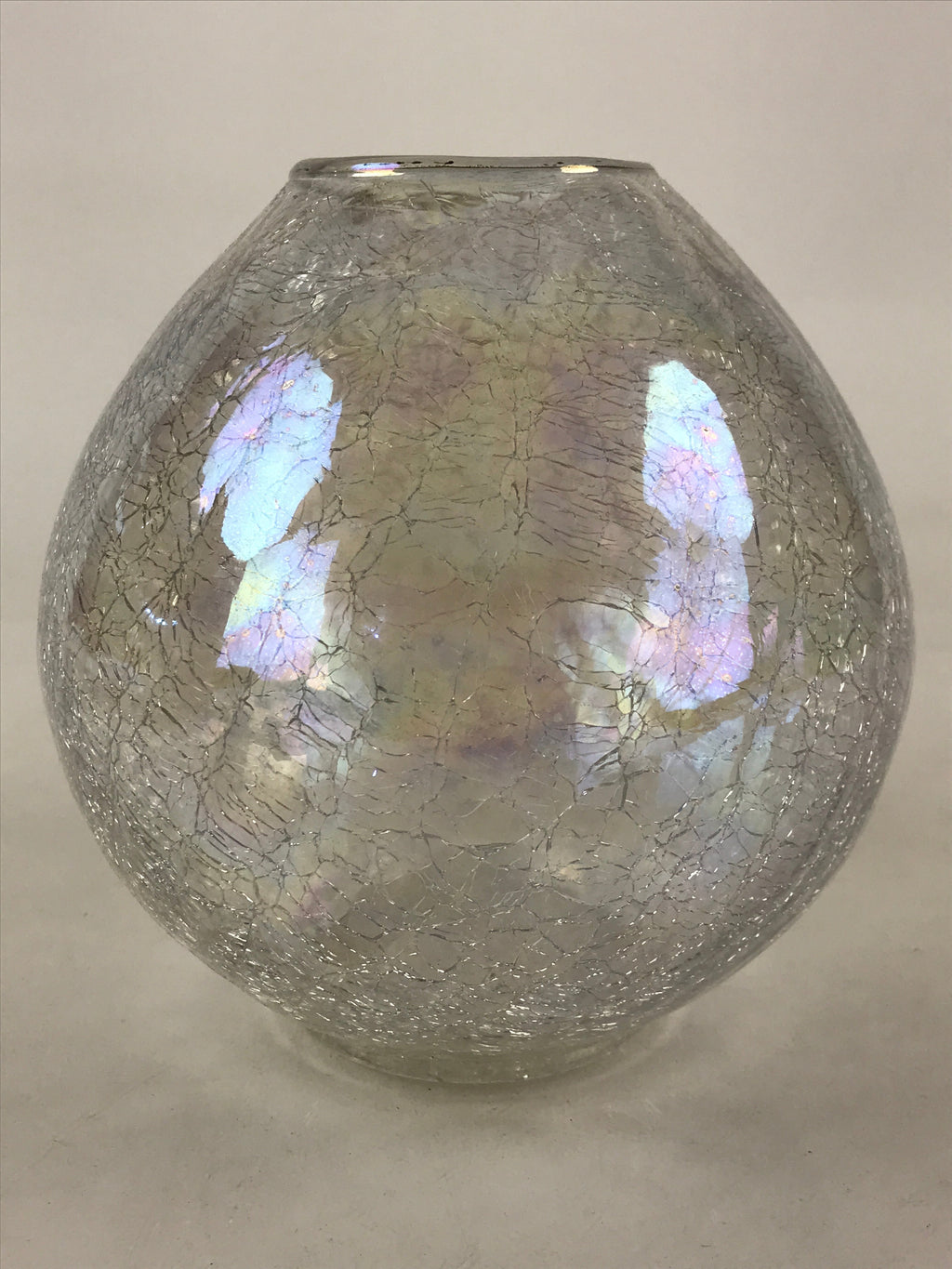 Japanese Glass Flower Vase Kabin Vtg Flower Arrangement Ikebana Kado PX655