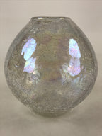 Japanese Glass Flower Vase Kabin Vtg Flower Arrangement Ikebana Kado PX655
