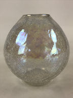 Japanese Glass Flower Vase Kabin Vtg Flower Arrangement Ikebana Kado PX655