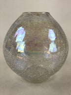 Japanese Glass Flower Vase Kabin Vtg Flower Arrangement Ikebana Kado PX655