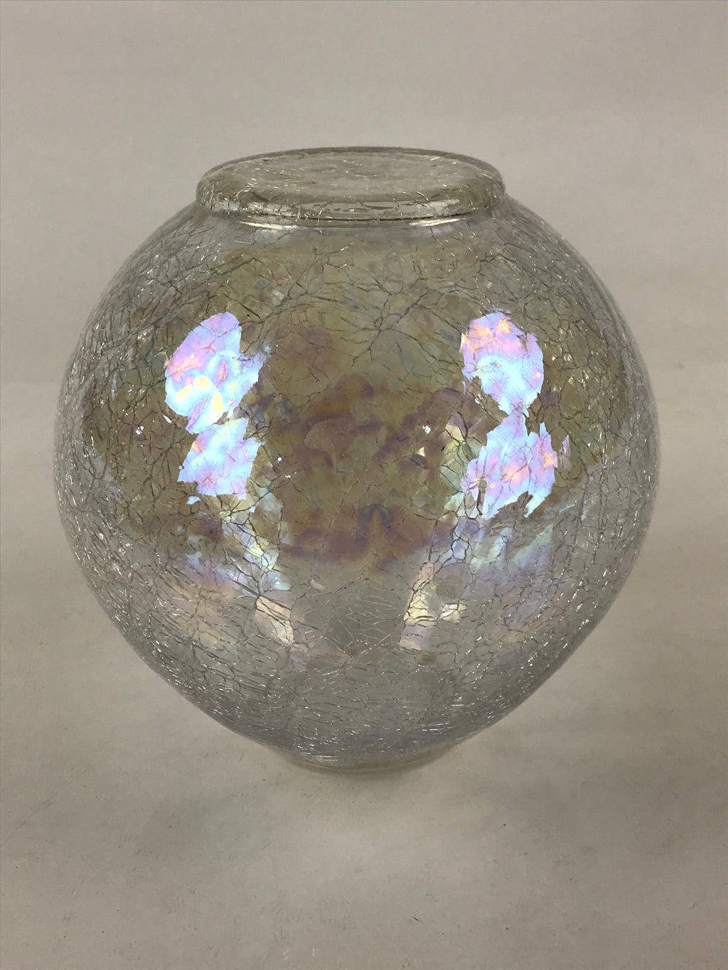 Japanese Glass Flower Vase Kabin Vtg Flower Arrangement Ikebana Kado PX655