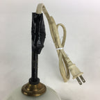 Japanese Glass Lamp Shade And Light Bulb Set Vtg White Glass JK366