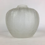Japanese Glass Lamp Shade Vtg Bulb Cover Frosted Glass JK361