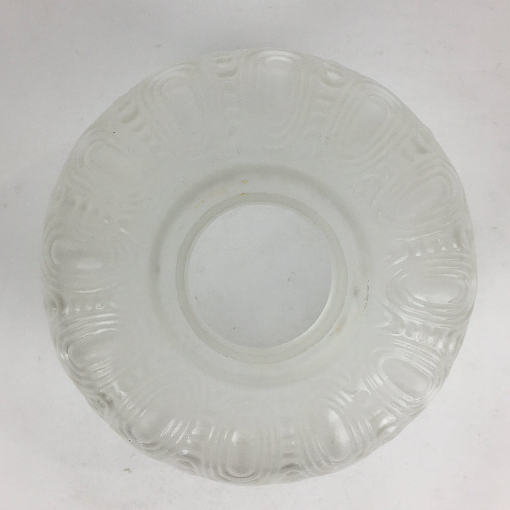 Japanese Glass Lamp Shade Vtg Bulb Cover Frosted Glass JK361