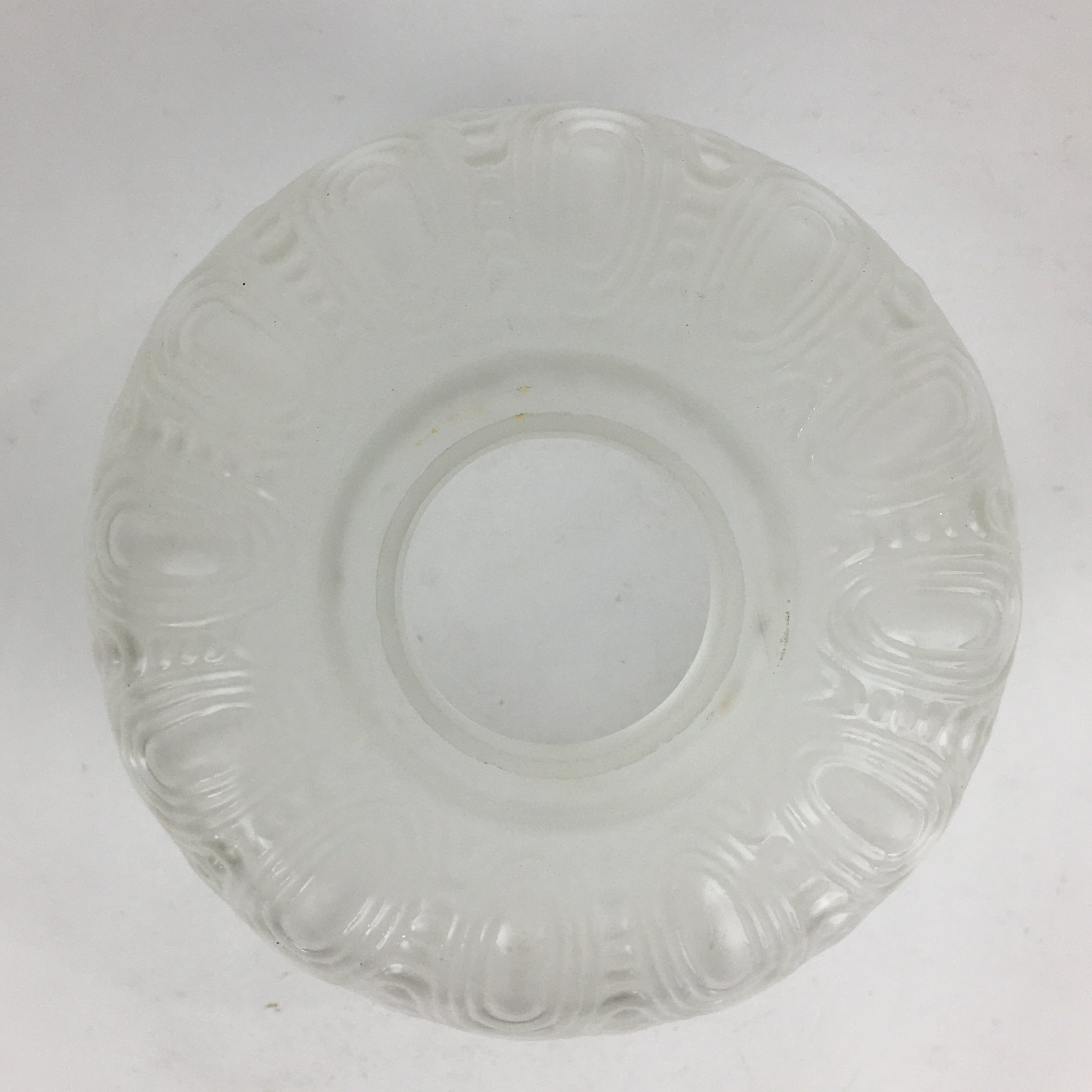 Japanese Glass Lamp Shade Vtg Bulb Cover Frosted Glass JK361