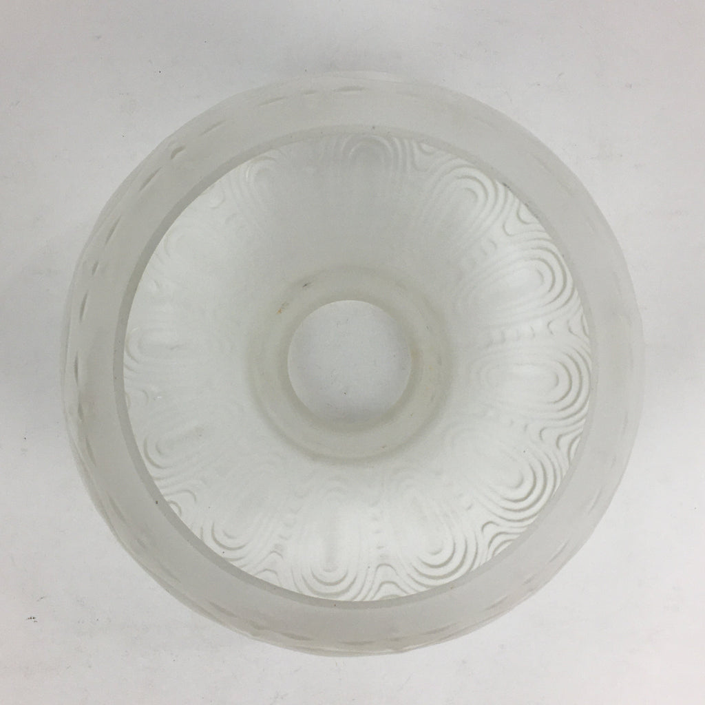 Japanese Glass Lamp Shade Vtg Bulb Cover Frosted Glass JK361