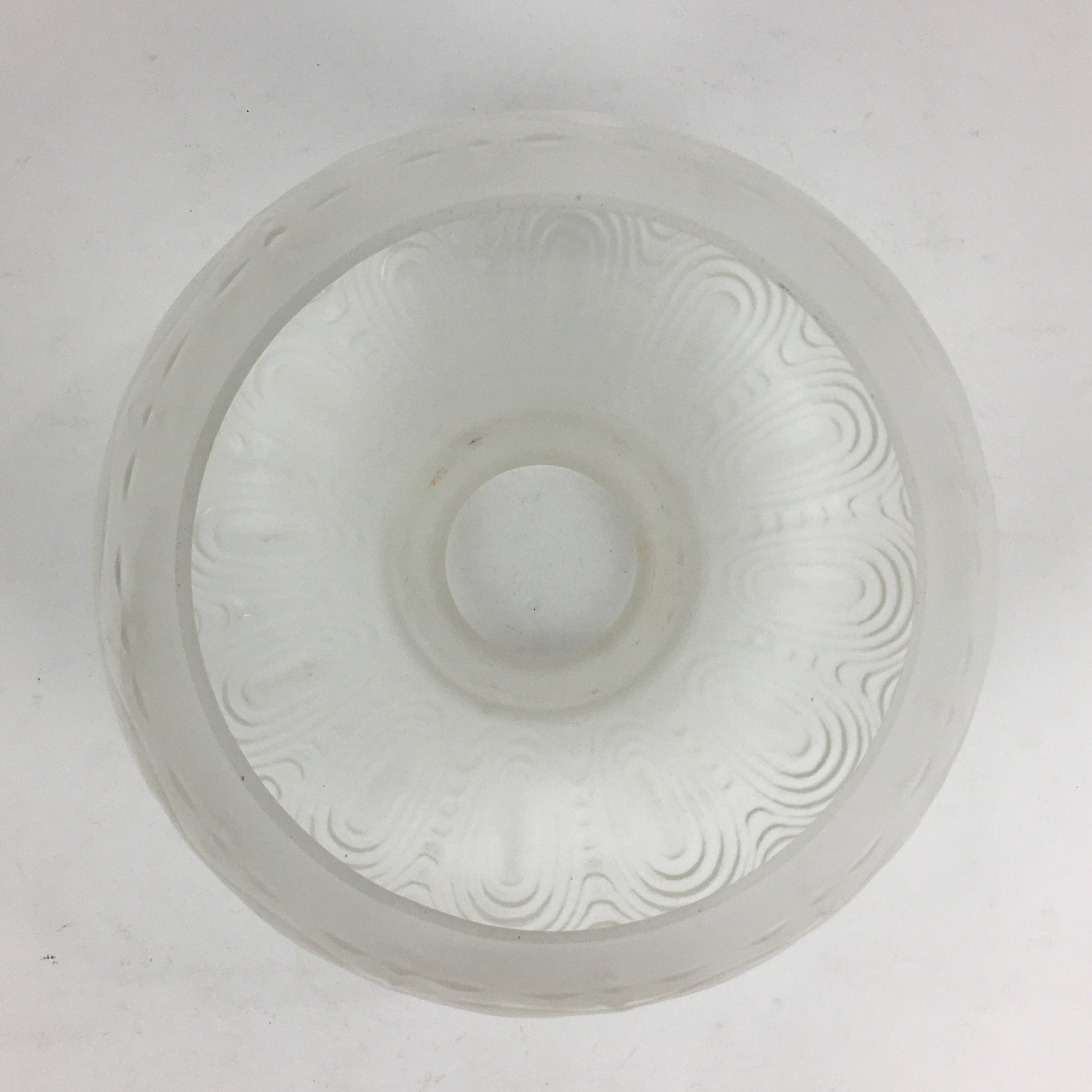 Japanese Glass Lamp Shade Vtg Bulb Cover Frosted Glass JK361