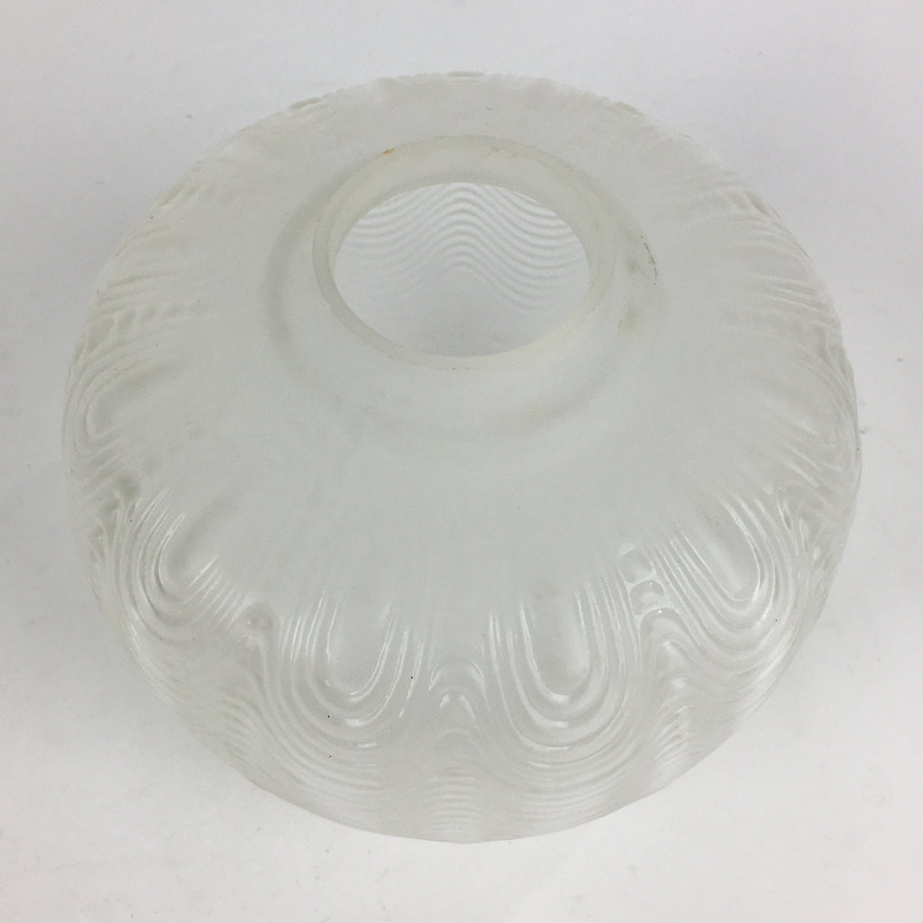 Japanese Glass Lamp Shade Vtg Bulb Cover Frosted Glass JK361