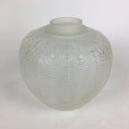 Japanese Glass Lamp Shade Vtg Bulb Cover Frosted Glass JK361
