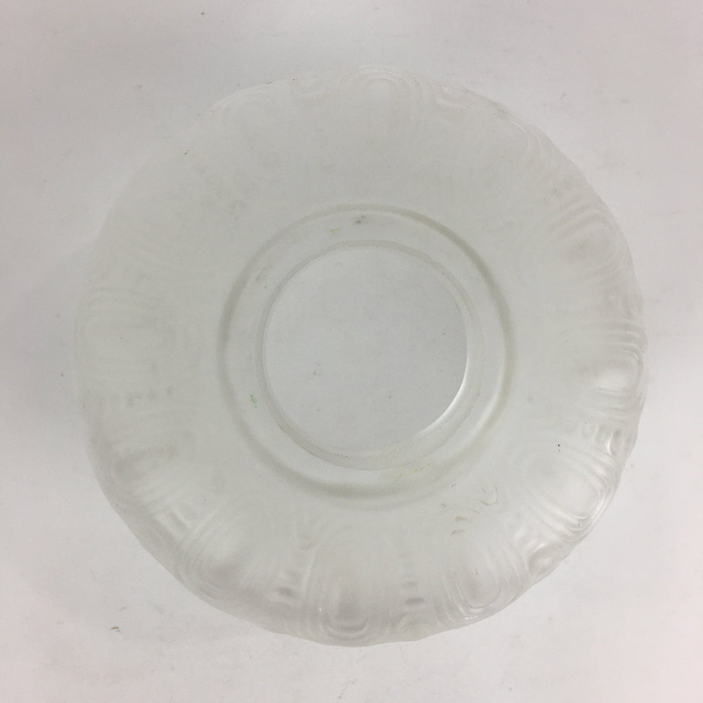 Japanese Glass Lamp Shade Vtg Bulb Cover Frosted Glass JK362
